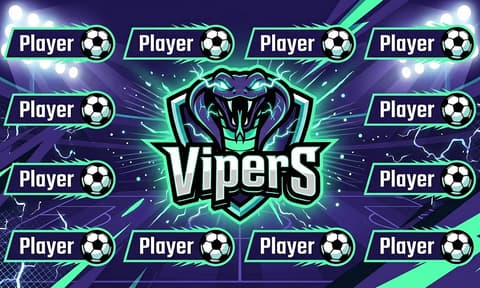 Vipers Soccer AI image template