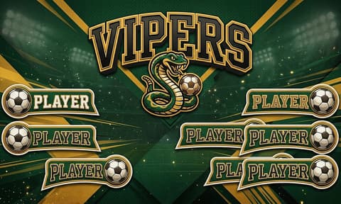 Vipers Soccer AI image template