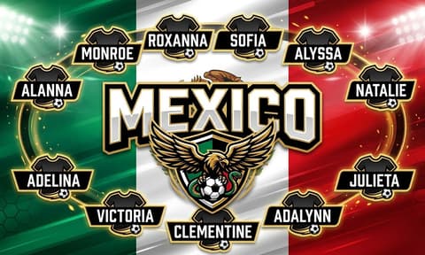 Mexico Soccer AI-generated Team Banner