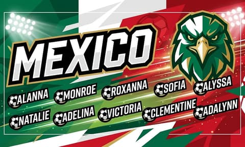 Mexico Soccer AI-generated Team Banner