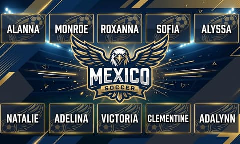 Mexico Soccer AI-generated Team Banner