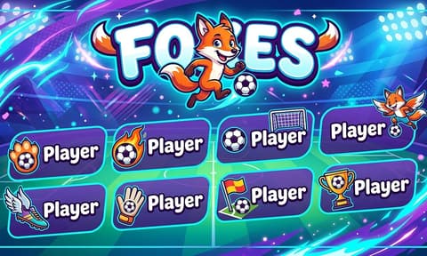 Foxes Soccer AI image template