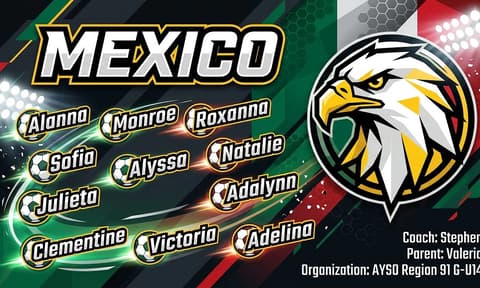 Mexico Soccer AI image template