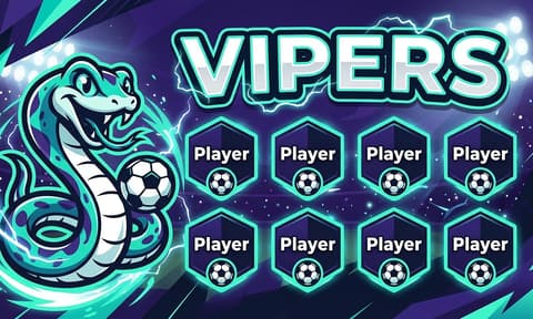 Vipers Soccer AI image template
