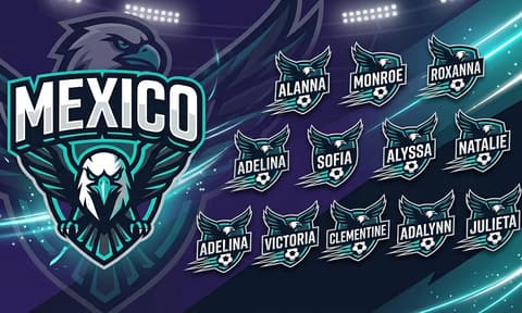 Mexico Soccer AI-generated Team Banner