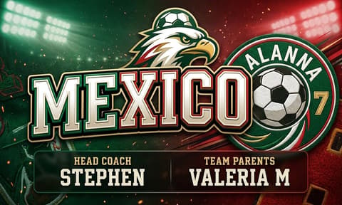 Mexico Soccer AI image template