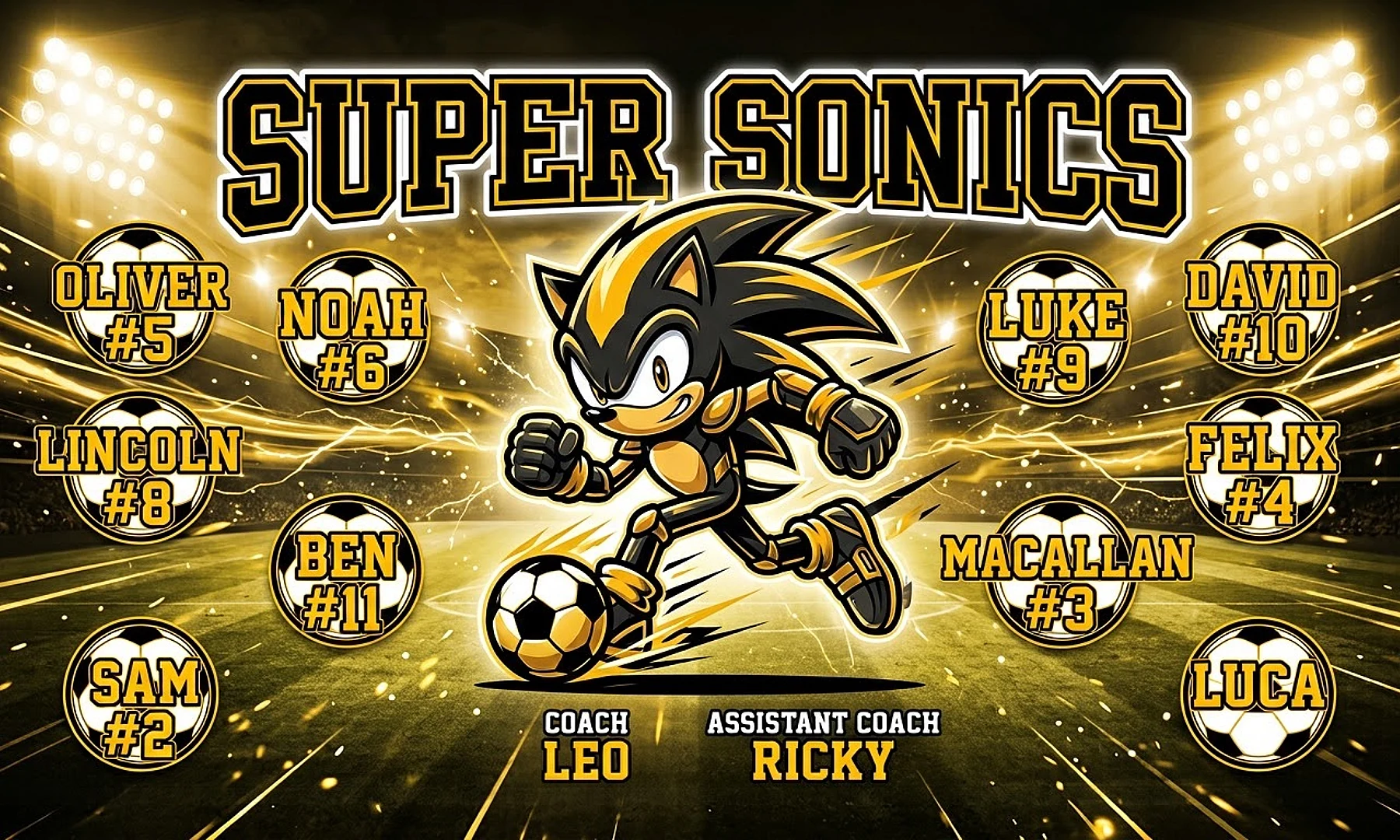 Super sonics Soccer AI image template