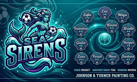 Sea Sirens Soccer AI image template
