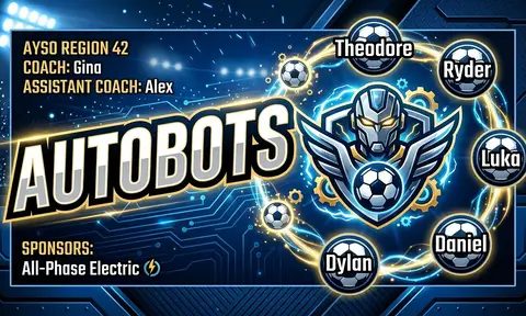 Autobots Soccer AI image template