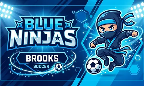 Blue Ninjas Soccer AI image template
