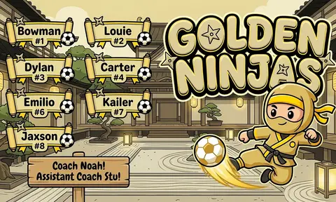 Golden Ninjas Soccer AI image template