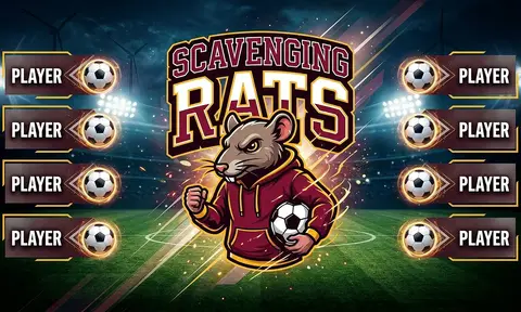 Scavenging Rats Soccer AI image template