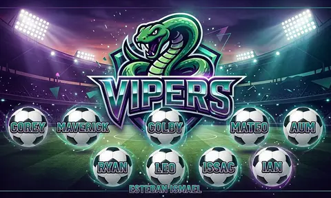 Vipers Soccer AI image template