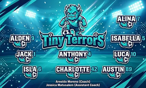 Tiny Terrors Soccer AI image template