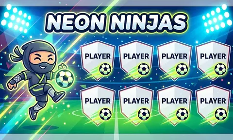 Neon Ninjas Soccer AI image template