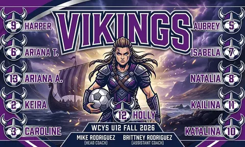 Vikings Soccer AI image template