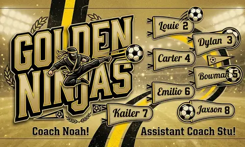 Golden Ninjas Soccer AI image template