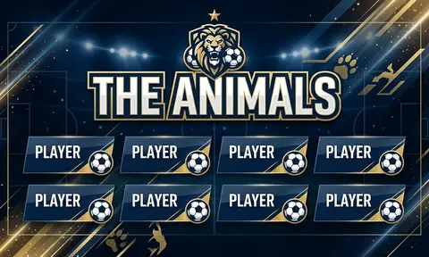 The Animals Soccer AI image template