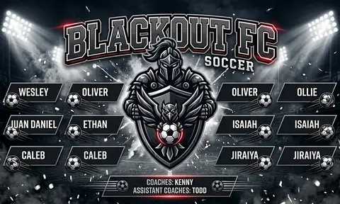 Blackout FC Soccer AI image template