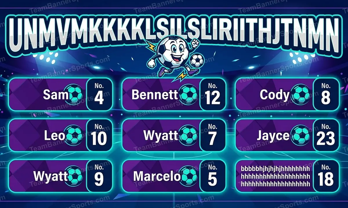 unmvmkkkkkkklslslslsliririithjtnmn soccer team banner created with AI