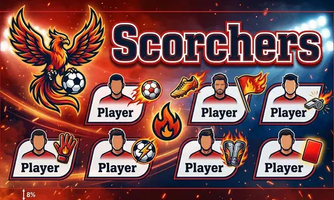 Scorchers Soccer AI image template