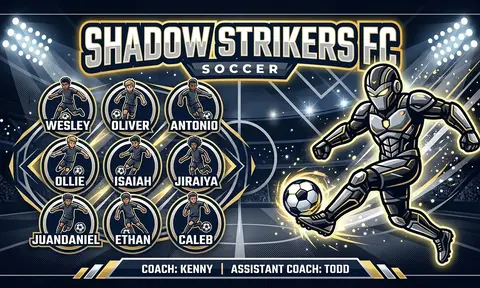 Shadow Strikers FC Soccer AI image template