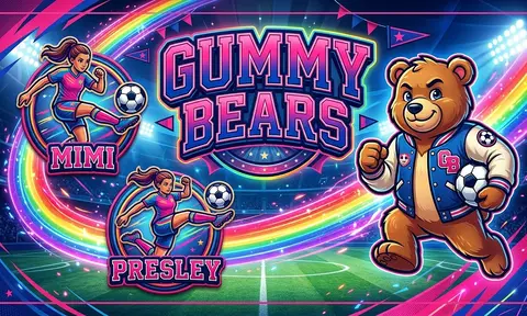 Gummy Bears Soccer AI image template