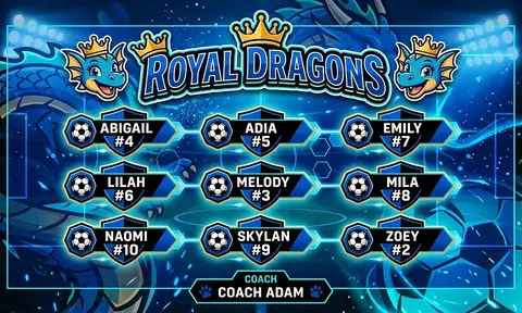 Royal Dragons Soccer AI image template