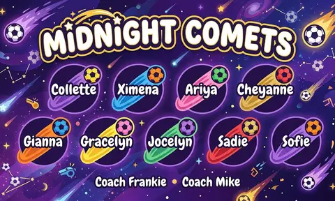 Midnight Comets Soccer AI image template