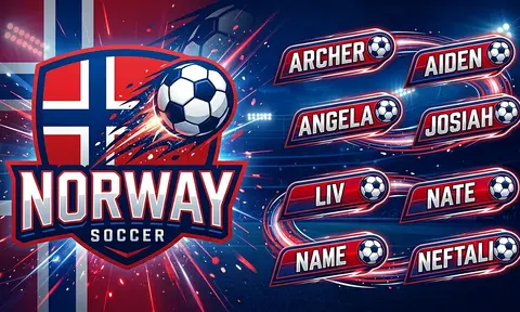 Norway Soccer AI image template