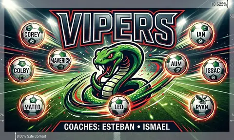 Vipers Soccer AI image template