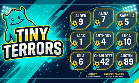 Tiny Terrors Soccer AI image template
