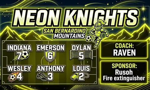 Neon Knights Soccer AI image template