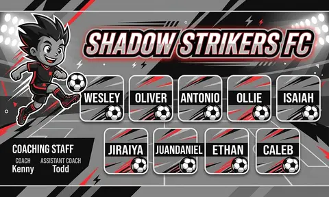 Shadow Strikers FC Soccer AI image template