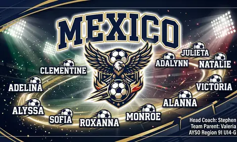 Mexico Soccer AI image template