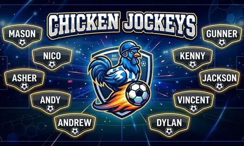 Chicken Jockeys Soccer AI image template