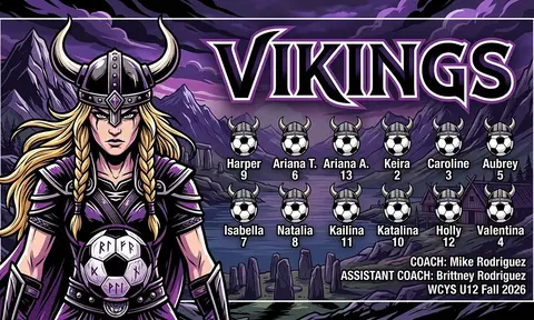 Vikings Soccer AI image template