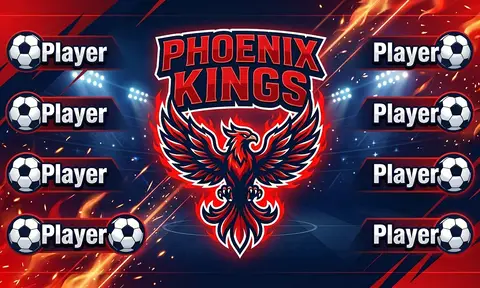 Phoenix Kings Soccer AI image template