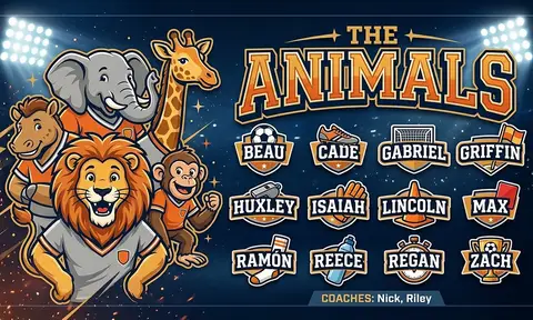 The Animals Soccer AI image template