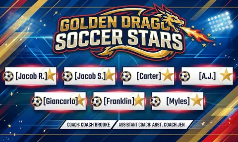 Golden Dragon Soccer Stars Soccer AI image template
