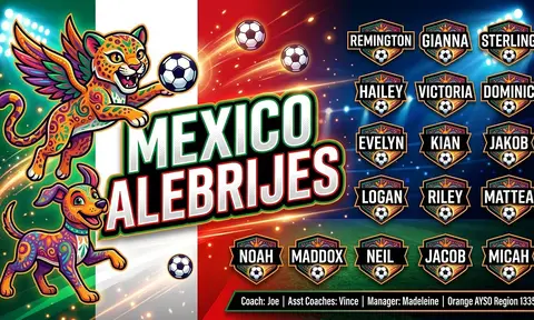 Mexico Alebrijes Soccer AI image template
