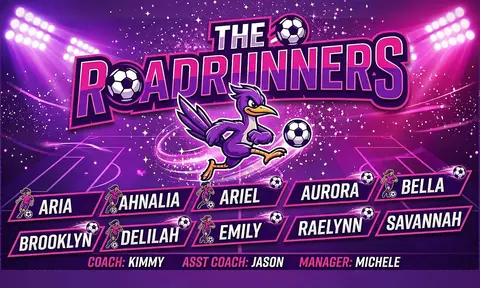 The Roadrunners Soccer AI image template