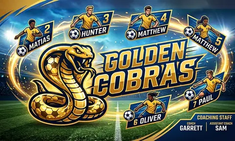 Golden Cobras Soccer AI image template