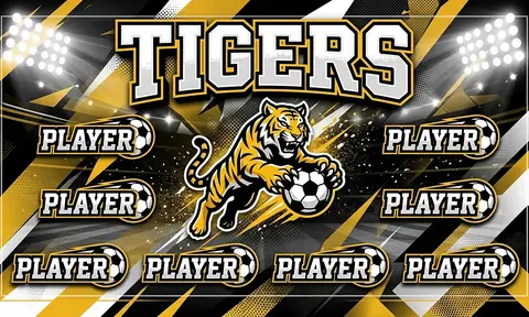 Tigers Soccer AI image template