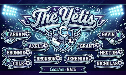The Yetis Soccer AI image template