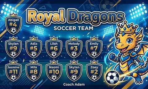 Royal Dragons Soccer AI image template