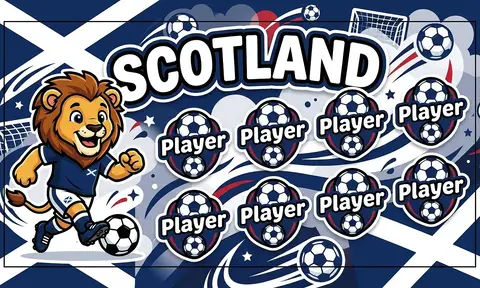 Scotland Soccer AI image template
