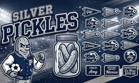 Silver Pickles Soccer AI image template