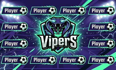 Vipers Soccer AI image template