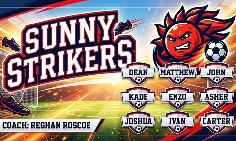 Sunny Strikers Soccer AI image template